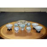 A collection of 19th century Chinese famille verte porcelain circa 1876,