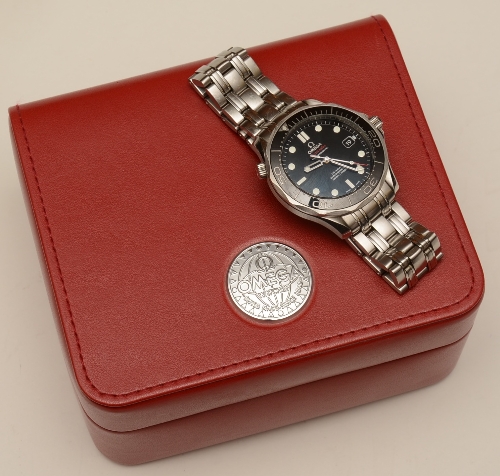 An Omega Seamaster Professional automatic 300m stainless steel bracelet watch dated 2012,