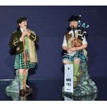 Two Royal Doulton figures of 'The Laird' HN2361 and 'The Piper' HN2907,