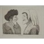 John Kay (1746-1826) 'Courtship' Etching,