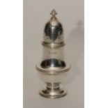 A silver sugar sifter, with hallmarks for Edward Barnard & Son Ltd, London 1931-1932,