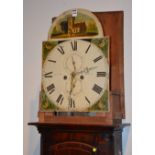 A 19th century mahogany inlaid longcase clock by John Pringle,