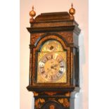 A George II chinoiserie longcase clock, signed 'FRA Redstal Ouerton' circa 1750/1760,