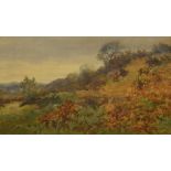 John Cuthbert Salmon (1844-1917) 'Landscape with Trees' Watercolour, signed lower right,