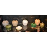 A mixed lot of vintage ginger jars,