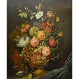 Dutch School (19th Century) 'Still Life of Flowers' Oil on canvas, unsigned,
