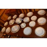 A Royal Ivory twelve piece pottery dinner set by John Maddoch & Sons Ltd England,