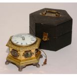 A French ormolu and gilt metal single fusee table clock for Marie Amelie,