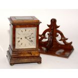 A Regency rosewood cased twin fusee mantel clock by Brockbank & Atkins, London circa 1815,