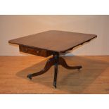 A Regency mahogany Pembroke table circa early 19th century, with pull out drawer to each side,