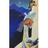 Yuriko 'Geisha' Print, signed 'Keisei' to bottom,