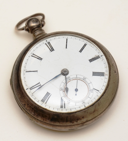 A silver pair cased pocket watch, hallmarks for London 1869-70,