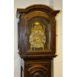 An early 18th century brass hook and spike lantern clock by William Dee of Windsor dated 1729,