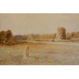 John Blair (Scottish 1850-1934) 'The Cairn, Culloden' Watercolour, faintly signed lower left,