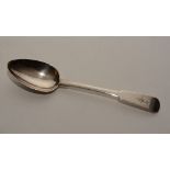 A George III Scottish provincial silver fiddle pattern tablespoon by Charles Fowler, Elgin,