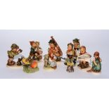 A collection of Hummel figurines,