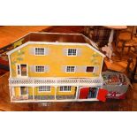 A retro dolls house by Lundby of Sweden, 59cm high,