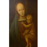 After Raphael Virgin of the Grand Duke in the Pitti Palace' Oil on canvas, unsigned,