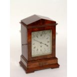 A Regency mahogany single fusee mantel clock by Richard Leach circa early 19th century,