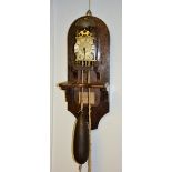 A mid 18th century 30 hour brass lantern clock by Louis Le Vacher circa 1759, with bell,