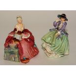 Two Royal Doulton figurines, 'Penelope' HN1901 and 'Top O' the Hill' HN1833,