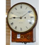 A Regency mahogany single fusee wall clock by Parkinson & Frodsham of London circa early 19th