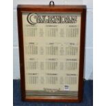 A 'Centuria' patent perpetual wall hanging calendar, circa 1904 by Robin Hawkesford & Co Croydon,