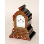 A French Louis XVI style boulle work mantel clock by Leroy of Paris,