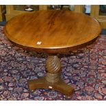 A William IV mahogany occasional table,