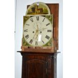 A 19th century mahogany inlaid longcase clock by John Pringle,