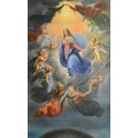 Italian School (19th Century) 'The Immaculate Conception' Oil on board, unsigned,