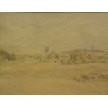 Harry Hine RI ROI (1845-1941) 'Wyverton Church, Blakeney, Norfolk' Watercolour, unsigned, dated 19.