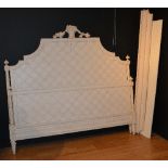 WITHDRAWN - A modern French style super king size bed by 'And So to Bed', with side rails and slats,