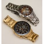 An Accurist Chronograph gents wristwatch, together with an Accurist World Time gents wristwatch,