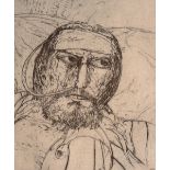 John Bellany CBE RA HRSA (Scottish 1942-2013) 'Self Portrait in Addenbrooke's Hospital' Artists