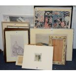 David Henderson (Contemporary) 'Abstract' Watercolour, unframed, signed and dated '1989 lower right,