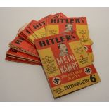 The complete set of 'Hitler's Mein Kampf' circa early 1940's,