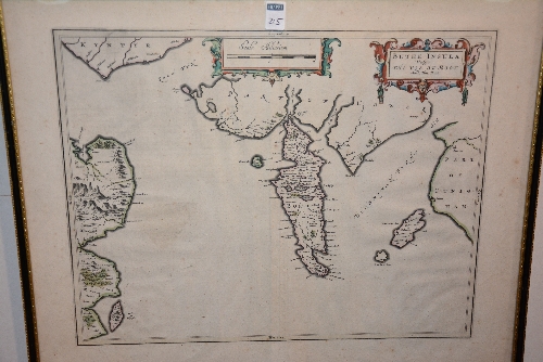 Three vintage framed maps, - Image 2 of 7