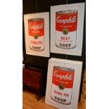 After Andy Warhol 'Campbell's Soup' Collection of seven Sunday B Morning prints,