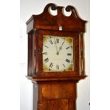 A mahogany cased thirty hour longcase clock by John Mallett-Barnstaple, circa early 19th century,