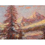 JJ Doeser (20th Century) 'Mountain Landscape' Oil on board, unsigned,