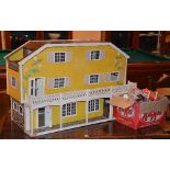 A retro dolls house by Lundby of Sweden, 59cm high,