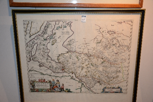 Three vintage framed maps, - Image 3 of 7