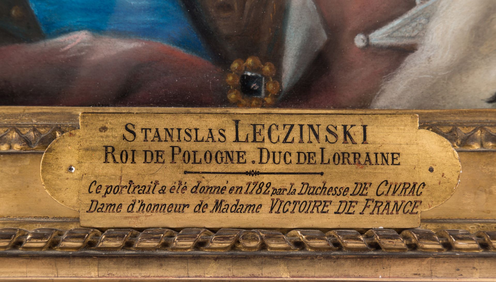 ROYAL PORTRAIT OF KING STANISLAW LESZCZYNSKI OF POLAND, 18TH CENTURY - Bild 3 aus 5