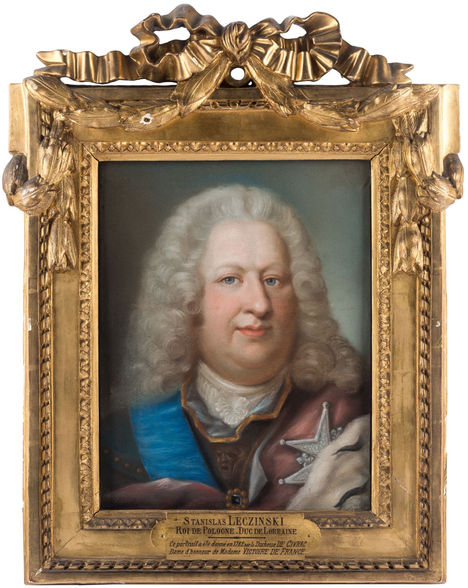 ROYAL PORTRAIT OF KING STANISLAW LESZCZYNSKI OF POLAND, 18TH CENTURY