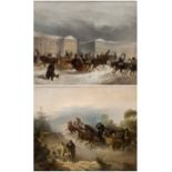 A PAIR OF RUSSIAN 19TH CENTURY PAINTINGS