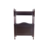 Edwardian period mahogany combination book and magazine stand  72 cm. high; 45 cm. deepWorldwide