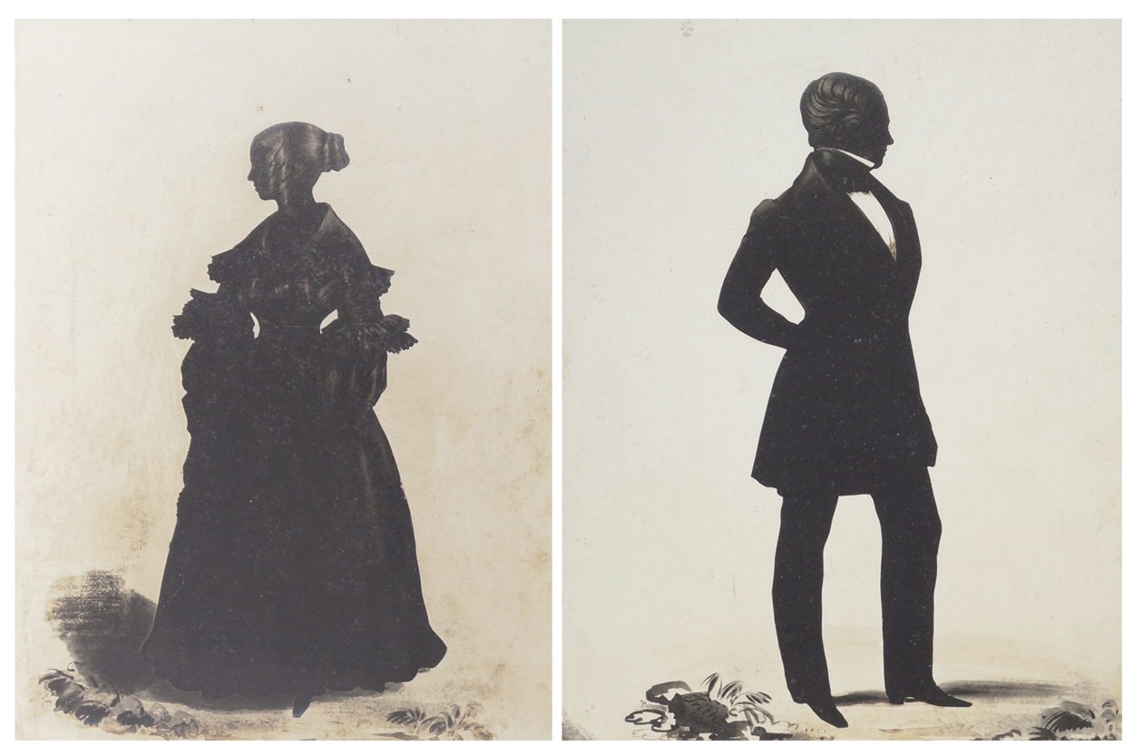 Pair of Regency silhouettes Wife of Matthew Foot and mother of Frederick D’Olier Matthew Foot father