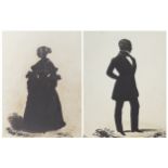 Pair of Regency silhouettes Wife of Matthew Foot and mother of Frederick D’Olier Matthew Foot father