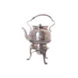 Nineteenth-century Sheffield plated spirit kettle on stand  31 cm. high; 23 cm. wideWorldwide